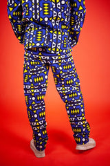 Matching African Suit In Blue Samakaka - Continent Clothing 