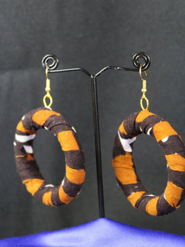 Mud Cloth African Earrings