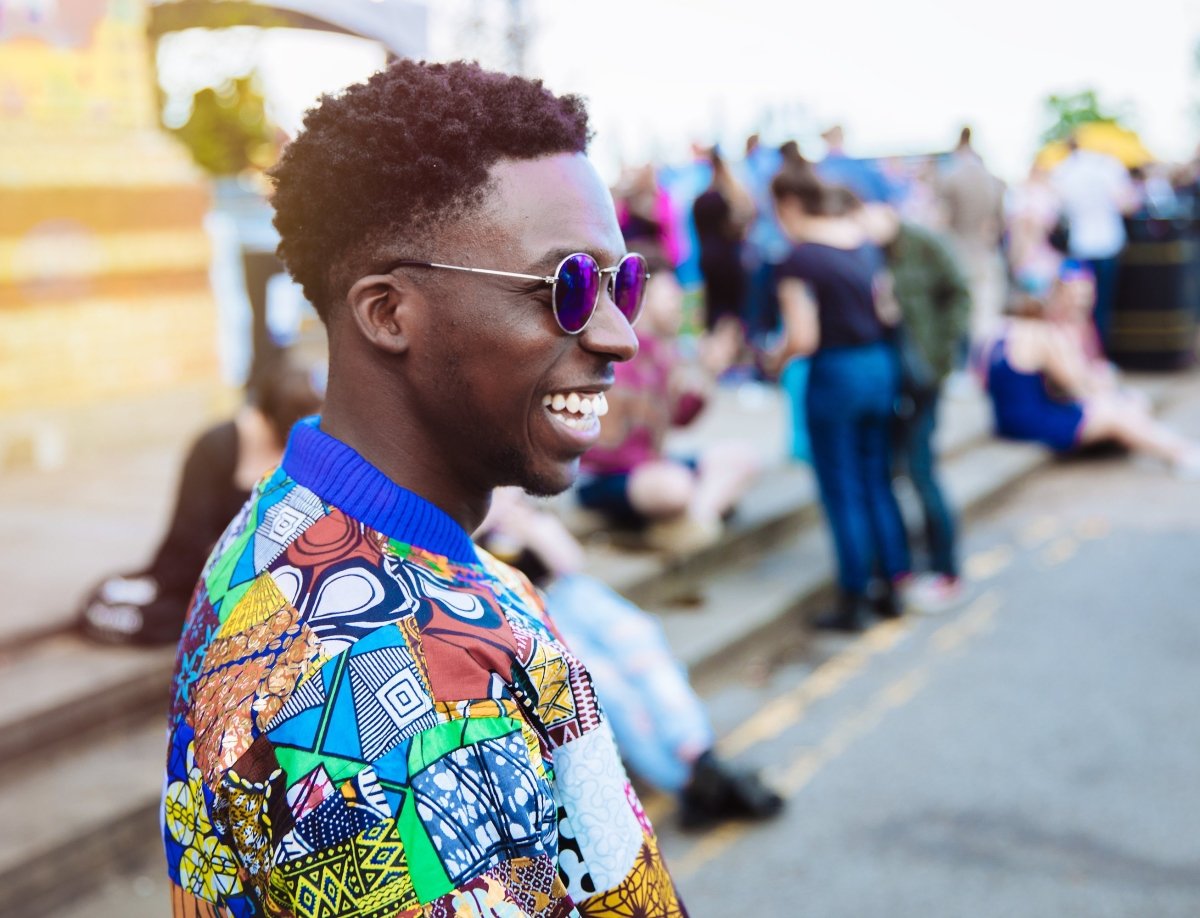 African Bomber jacket in Patchwork - Festival Clothing - Tribal