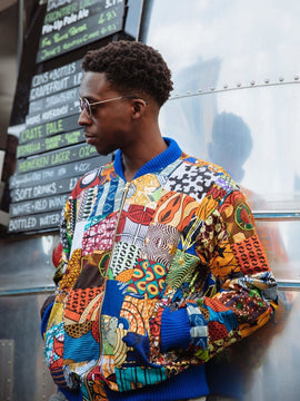 Patchwork Bomber Jacket - Festival Bomber Jacket