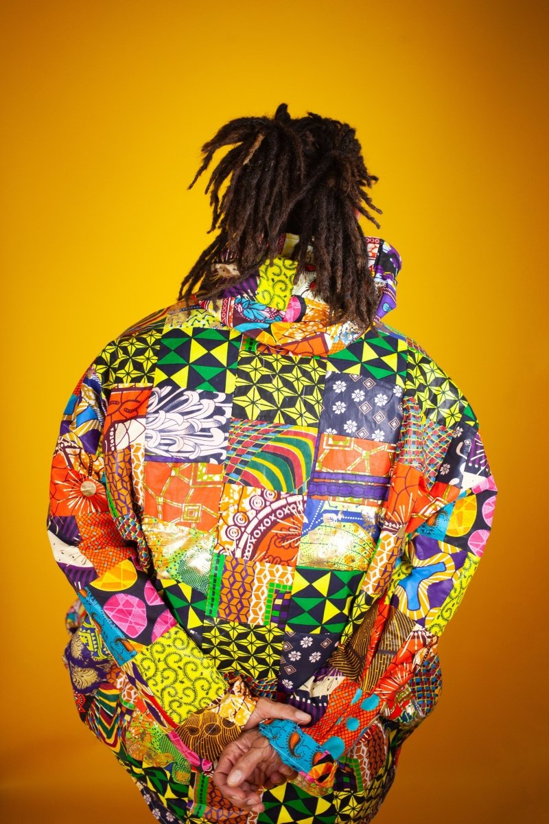 Patchwork Hooded Jacket - Continent Clothing 