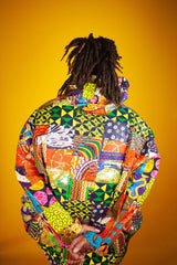 Patchwork Hooded Jacket - Continent Clothing 