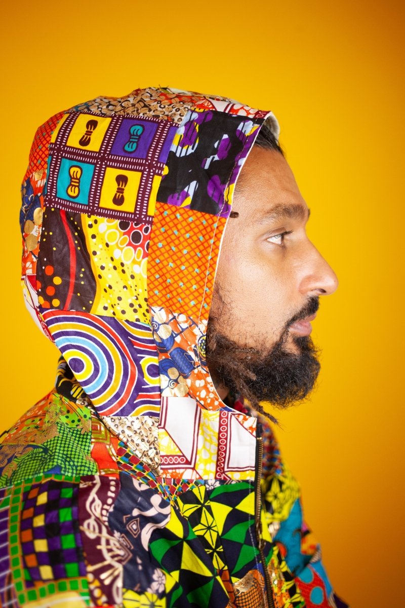 Patchwork Hooded Jacket - Continent Clothing 