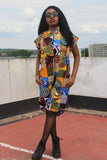 Patchwork Shirt Dress - Crazy Colourful Festival Dress - Continent Clothing 