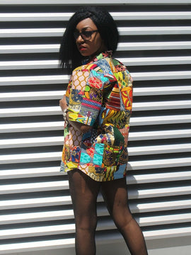 Patchwork Camisa Mujeres