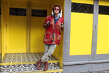 Red Dashiki Winter Coat - African Coat - African Parka - Continent Clothing 