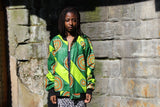 Retro Bomber Jacket - Fresh Prince Jacket in Green - Continent Clothing 