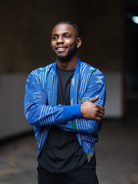 Chaqueta de bombardero retro en púrpura - Ropa de fiesta