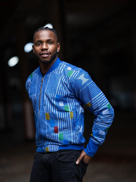 Chaqueta de bombardero retro en púrpura - Ropa de fiesta