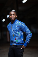 Retro Bomber Jacket in Purple - Festival Clothing - Continent Clothing 